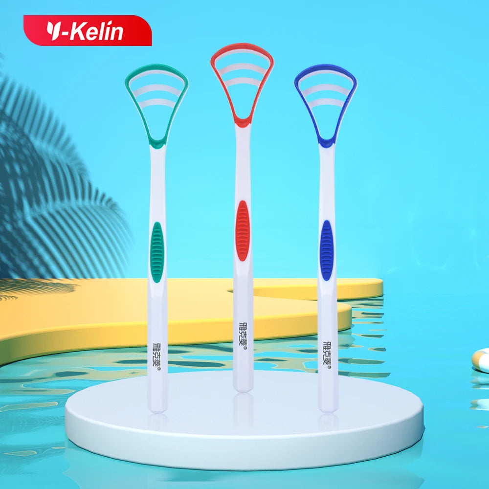 **Y-Kelin Silicone Tongue Scraper – Food-Grade Oral Cleaner for Fresh Breath**