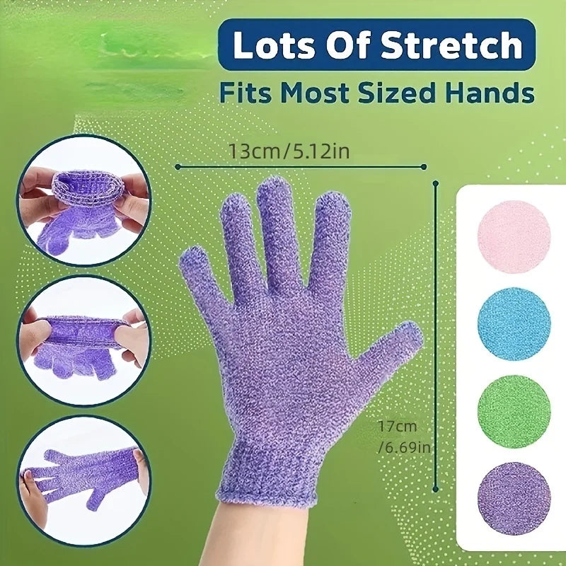 **Exfoliating Bath Gloves – Double-Sided Body Scrub & Spa Gloves**