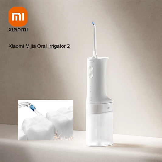 **Xiaomi Mijia Oral Irrigator 2 – Portable Water Flosser, 3 Modes & 2 Nozzles**