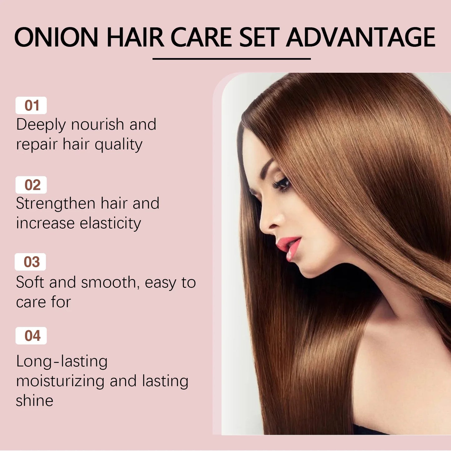 **Rosemary Onion Hair Care Set – Strengthening Shampoo & Conditioner**
