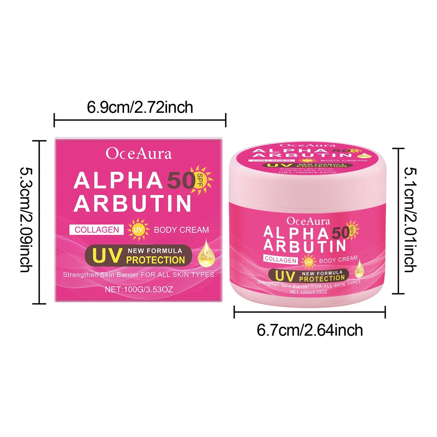 **Alpha Arbutin Brightening Body Cream – Hydrating & Skin Care Lotion**