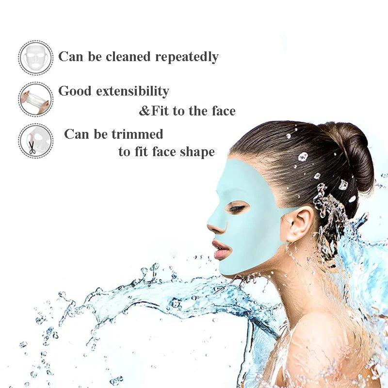 Reusable Silicone Hydrating Face Mask