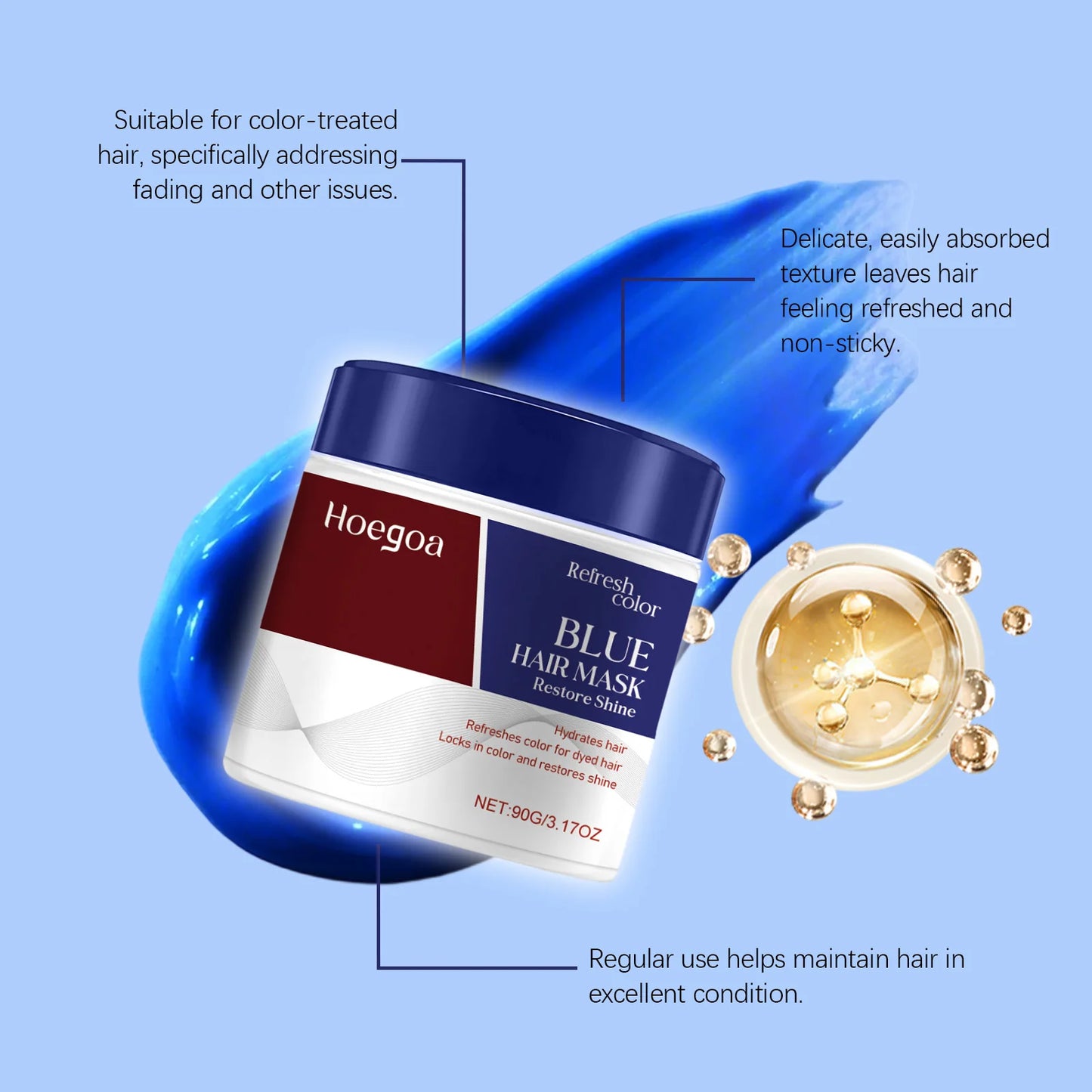 \**Color Boosting Hair Mask – Hydrating Color-Depositing Conditioner**