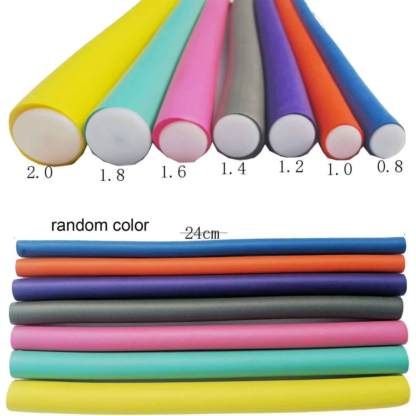 **10PCS Heatless Curling Rods – Soft Foam Bendy Hair Curlers**