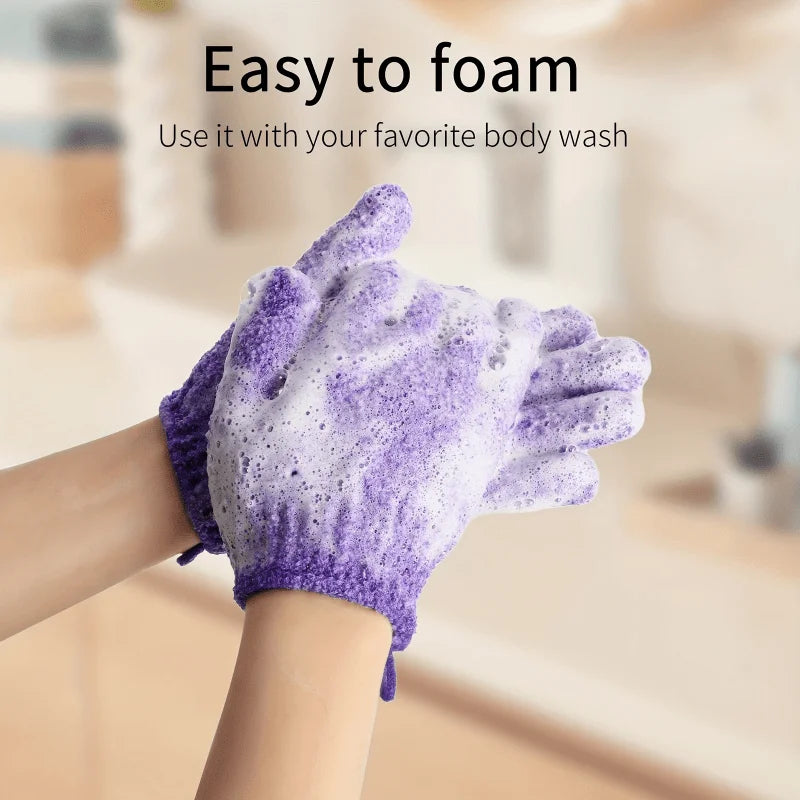 **Exfoliating Bath Gloves – Double-Sided Body Scrub & Spa Gloves**