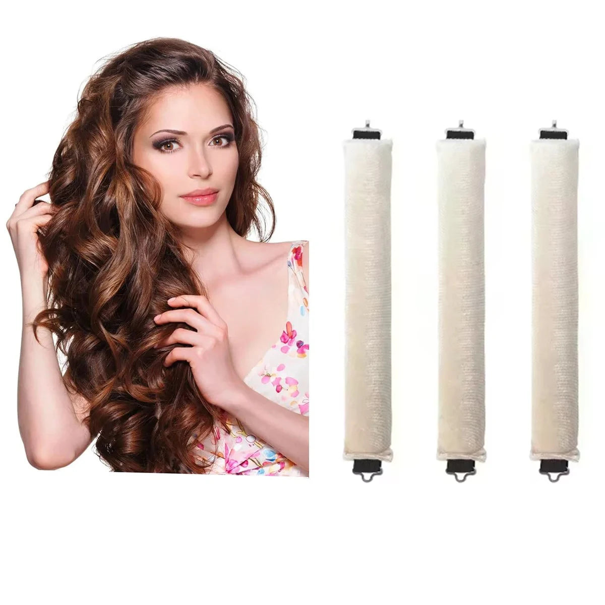 **Heatless Hair Curlers – Soft Foam Rollers for Effortless Curls**