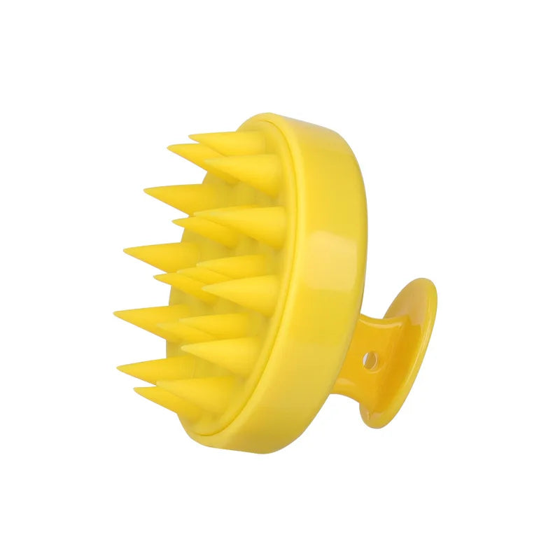 **Silicone Scalp Massage Shampoo Brush – Deep Cleansing & Hair Care**