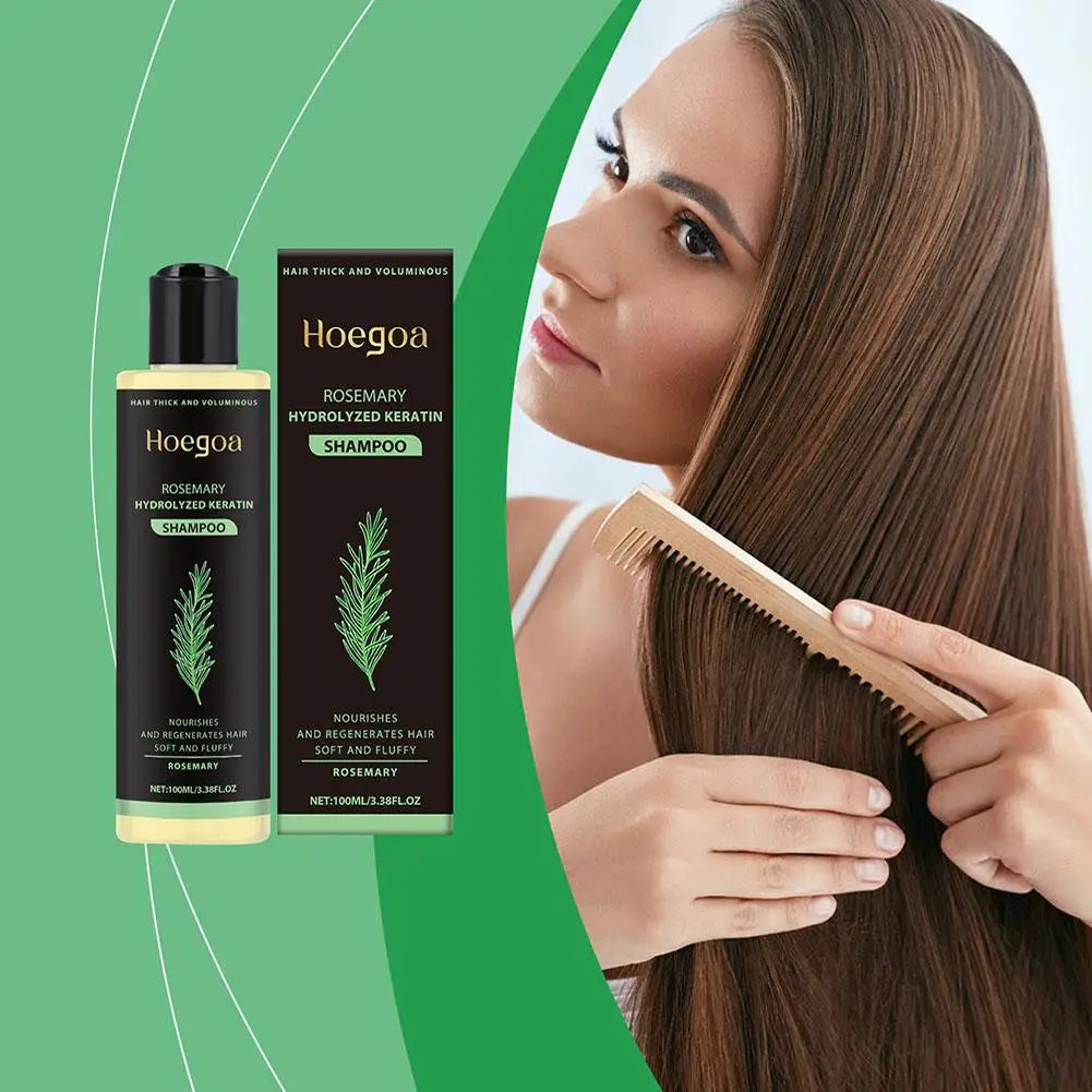 **100ml Natural Rosemary Hair Shampoo – Scalp Nourishing & Moisturizing Care**