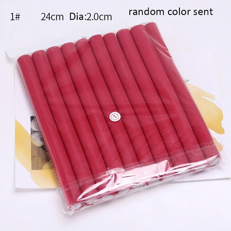 **10PCS Heatless Curling Rods – Soft Foam Bendy Hair Curlers**