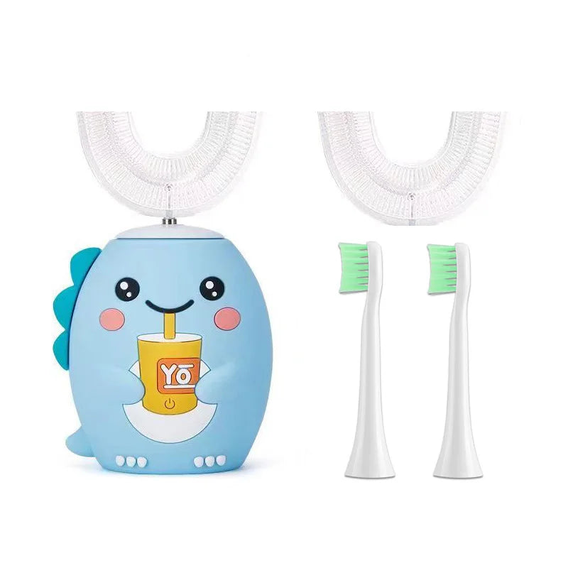 **Kids U-Shaped Sonic Electric Toothbrush – 360° Cleaning, USB Rechargeable & IPX7 Waterproof**
