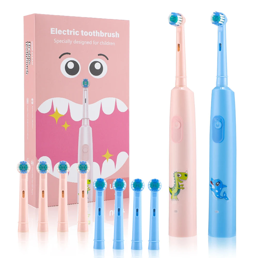 **Smart Rotating Electric Toothbrush – 5 Modes, 4 Brush Heads & Rechargeable Design**