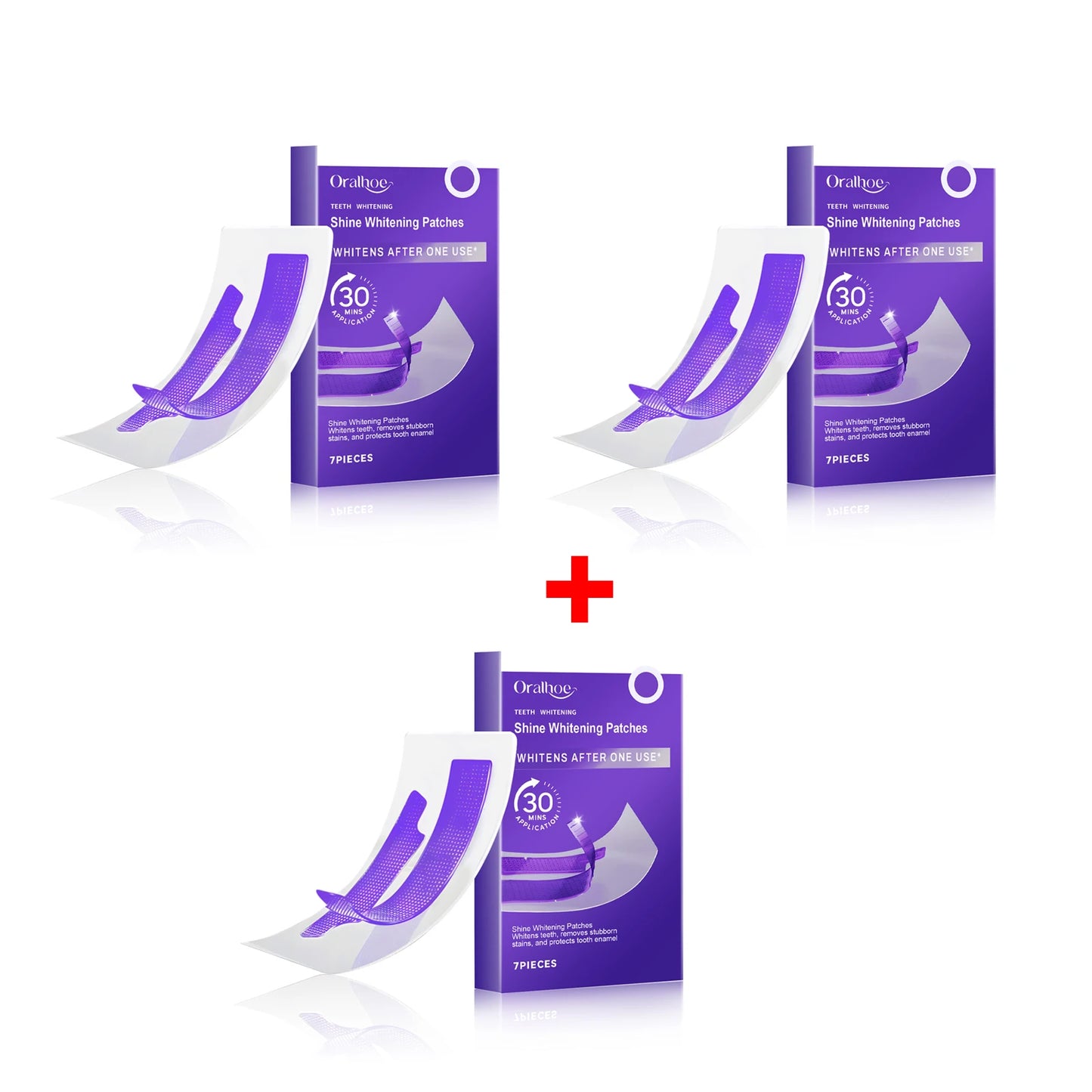 **Purple Teeth Whitening Strips – Stain Removal & Brightening Oral Care**