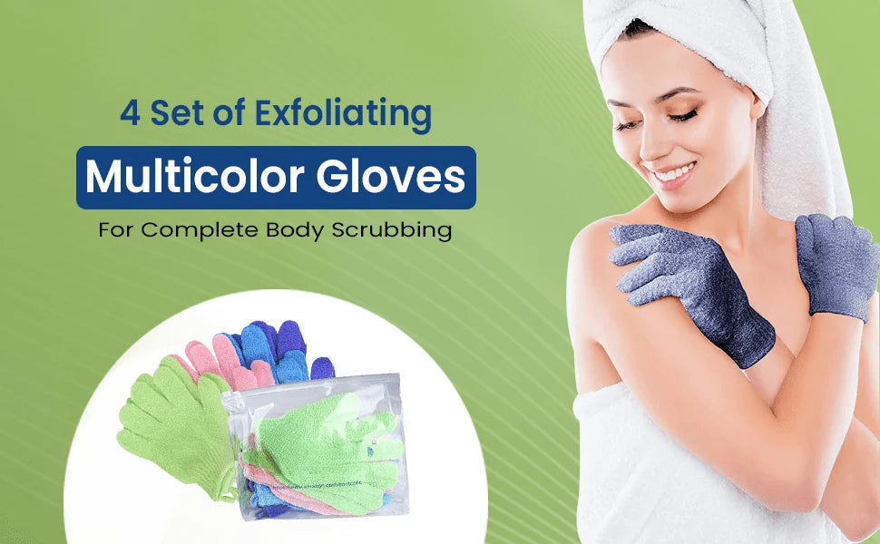 **Exfoliating Bath Gloves – Double-Sided Body Scrub & Spa Gloves**