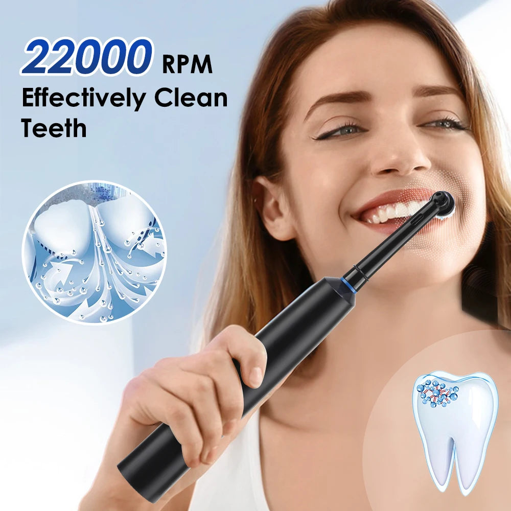**Smart Rotating Electric Toothbrush – 5 Modes, 4 Brush Heads & Rechargeable Design**