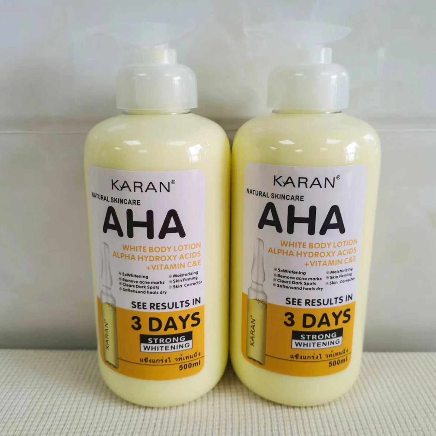 **500ml Vitamin C & E Brightening Body Cream – Hydrating & Smoothing Skin Care**