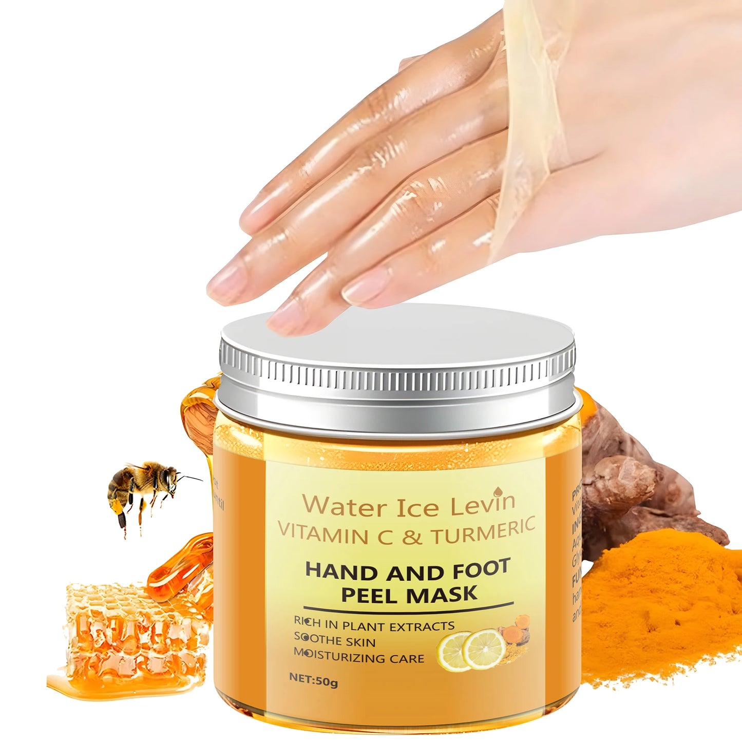 **Turmeric Vitamin C Hand & Foot Mask – Moisturizing & Nourishing Care**