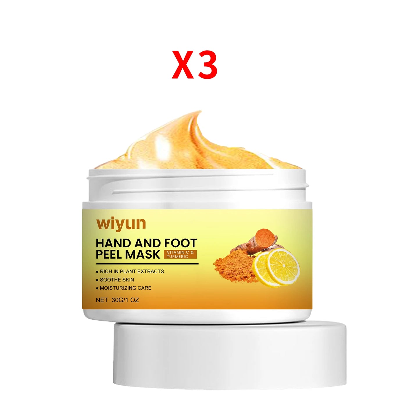 **Vitamin C Turmeric Hand & Foot Peel Mask – Exfoliating & Moisturizing Care**