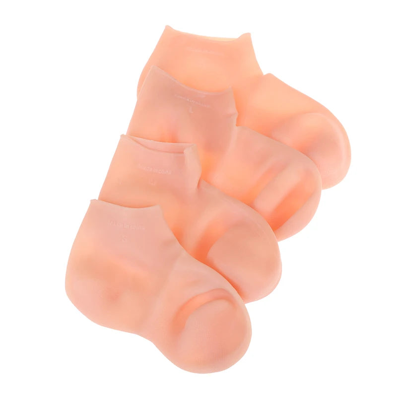 **Silicone Gel Moisturizing Socks – Foot & Hand Care Spa Protectors**
