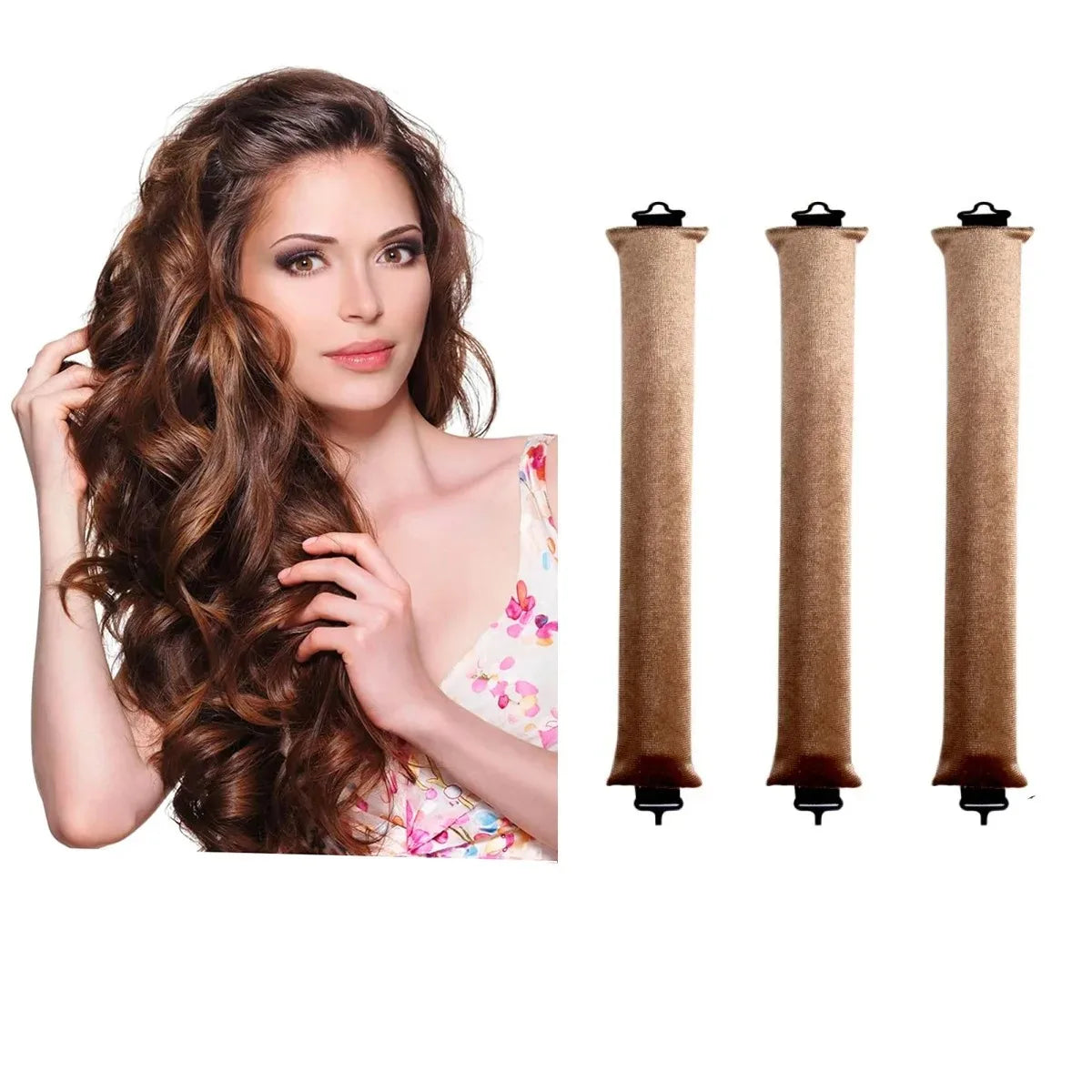 **Heatless Hair Curlers – Soft Foam Rollers for Effortless Curls**