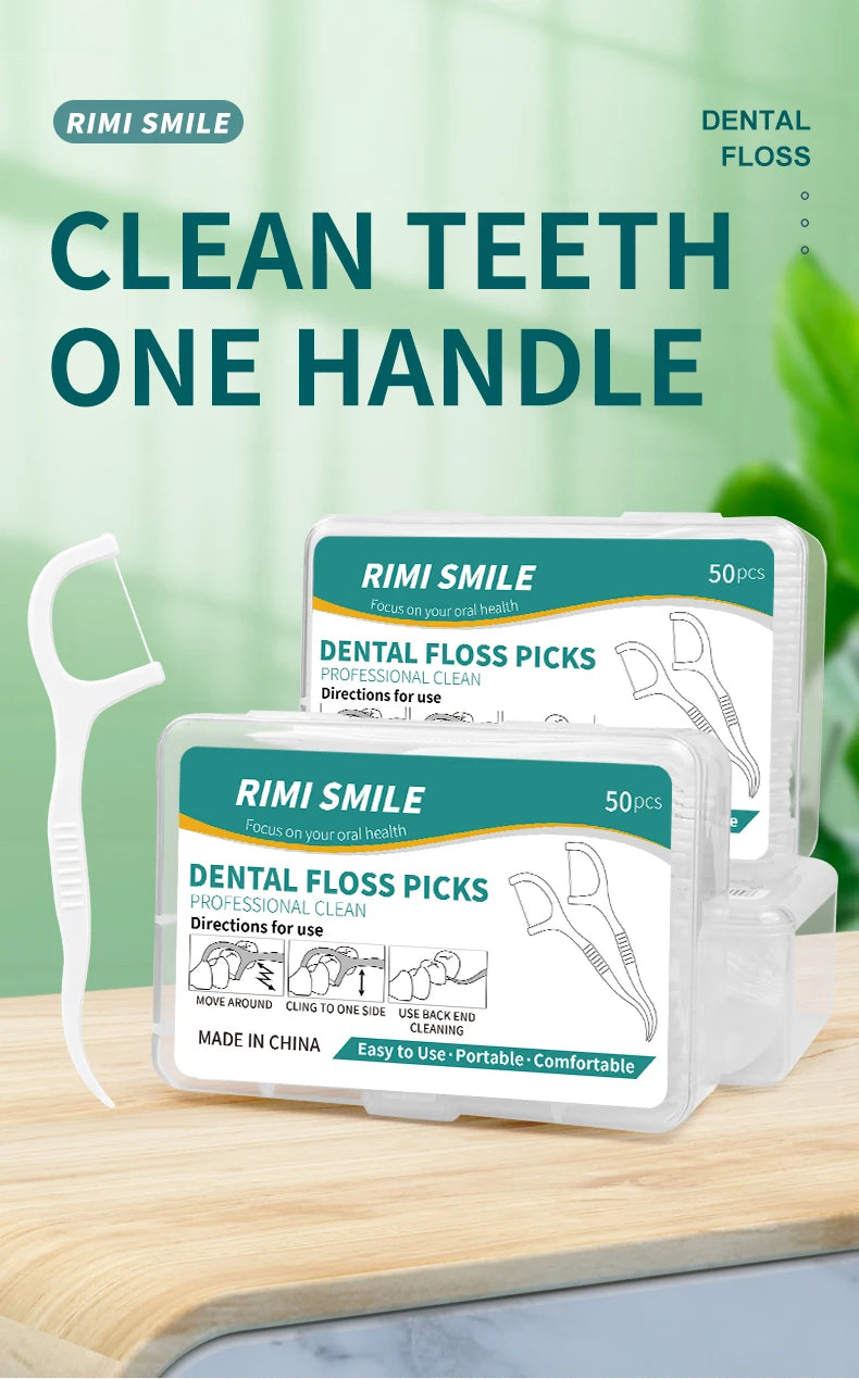 **Interdental Floss Picks – Deep Cleaning & Daily Oral Care Tool**