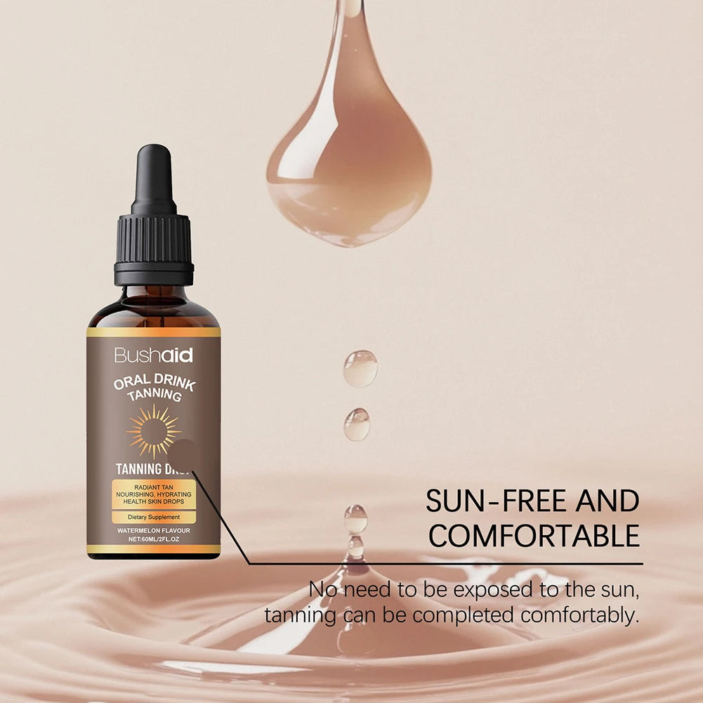 **Watermelon Tanning Drops – Hydrating Sunless Bronzing Treatment for Face & Body**