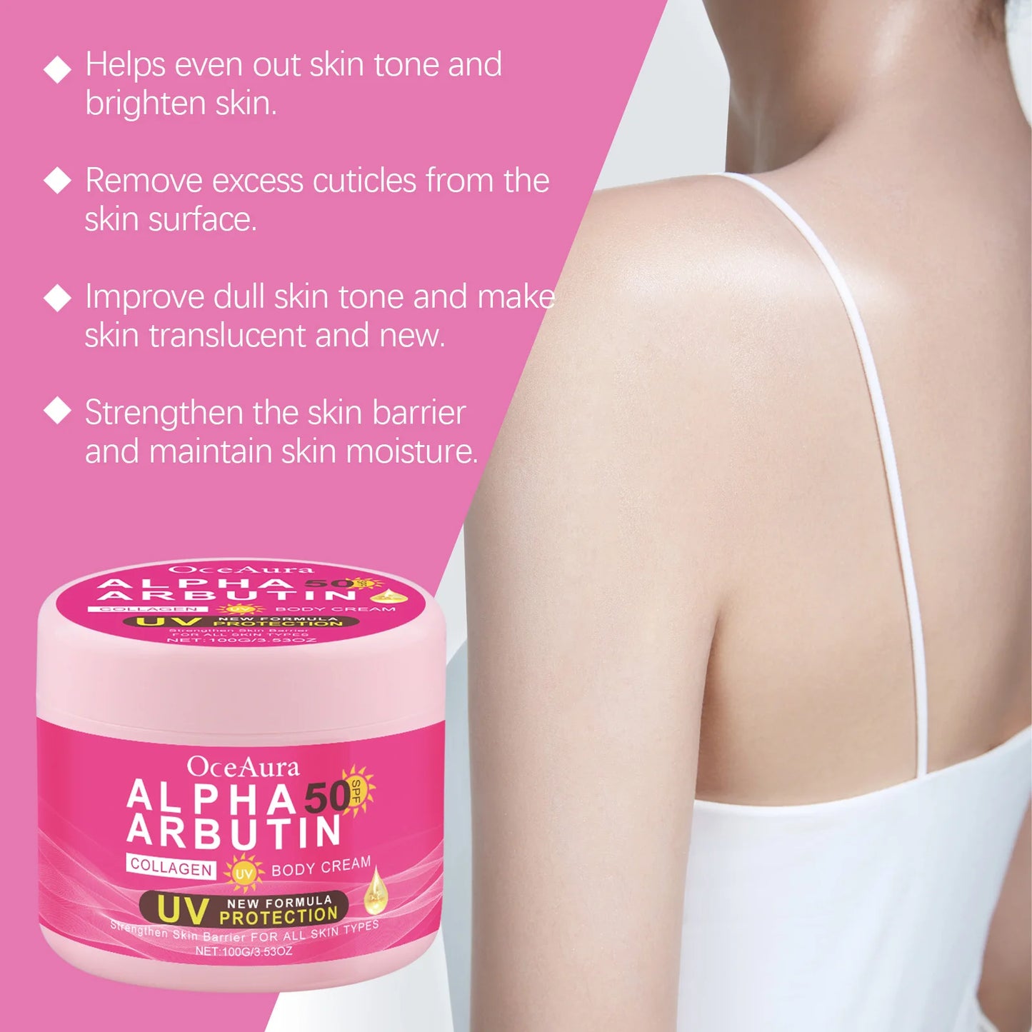 **Alpha Arbutin Brightening Body Cream – Hydrating & Skin Care Lotion**