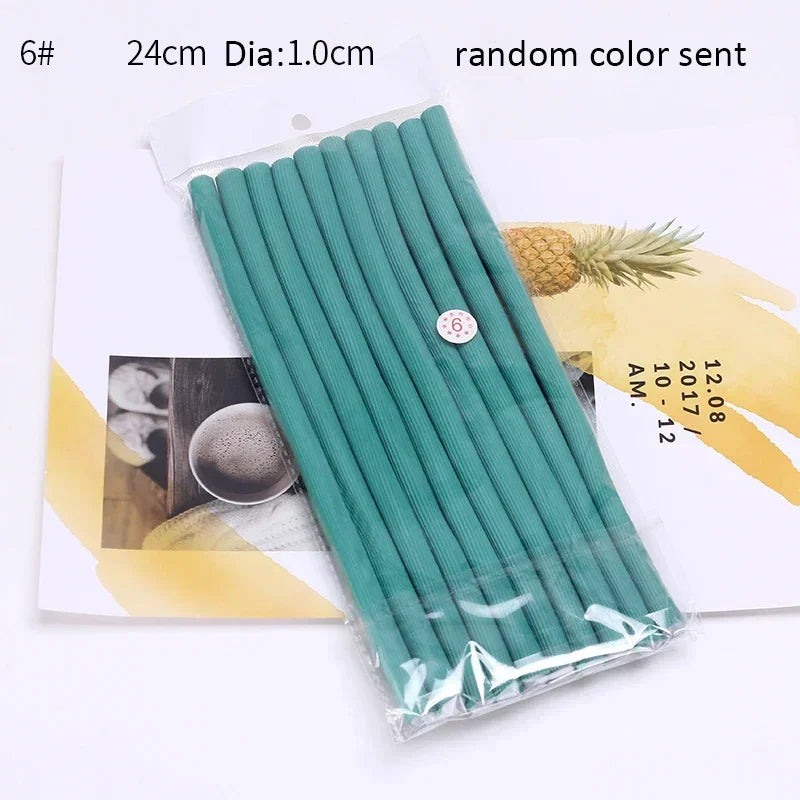 **10PCS Heatless Curling Rods – Soft Foam Bendy Hair Curlers**