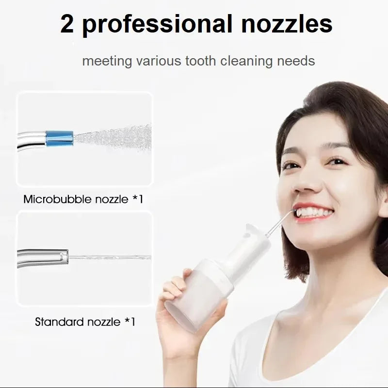 **Xiaomi Mijia Oral Irrigator 2 – Portable Water Flosser, 3 Modes & 2 Nozzles**