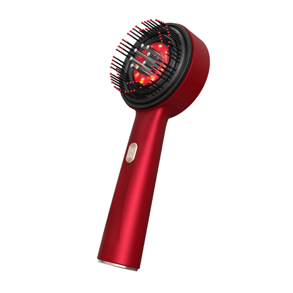 **Electric Scalp Massage Comb – Red Light Hair Care & Oil Applicator**