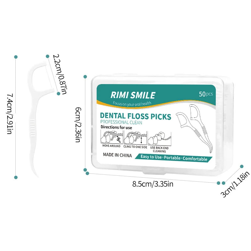 **Interdental Floss Picks – Deep Cleaning & Daily Oral Care Tool**
